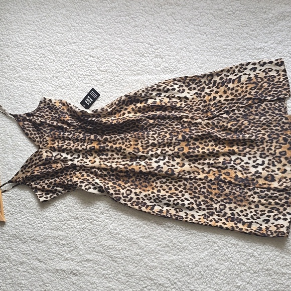 Express Cheeta Animal Print Midi Dress New - Picture 3 of 14